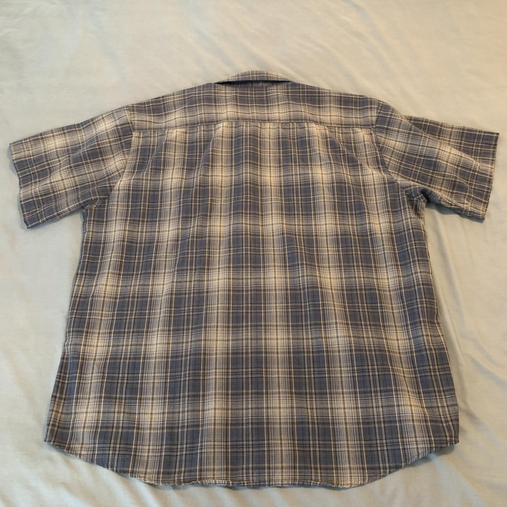 Big‎ Mac Workwear Shirt Mens 3XL Blue Plaid Short Sleeve Button Up Work Casual - Picture 5 of 6